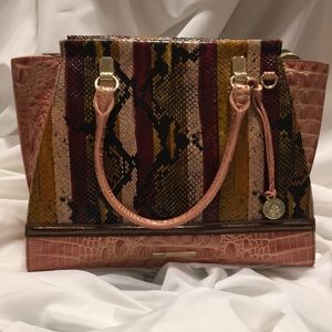Brahmin Priscilla Satchel Multi Miramar NWT